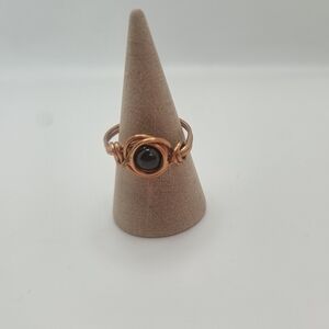 Elegant Copper Wire Wrapped Ring